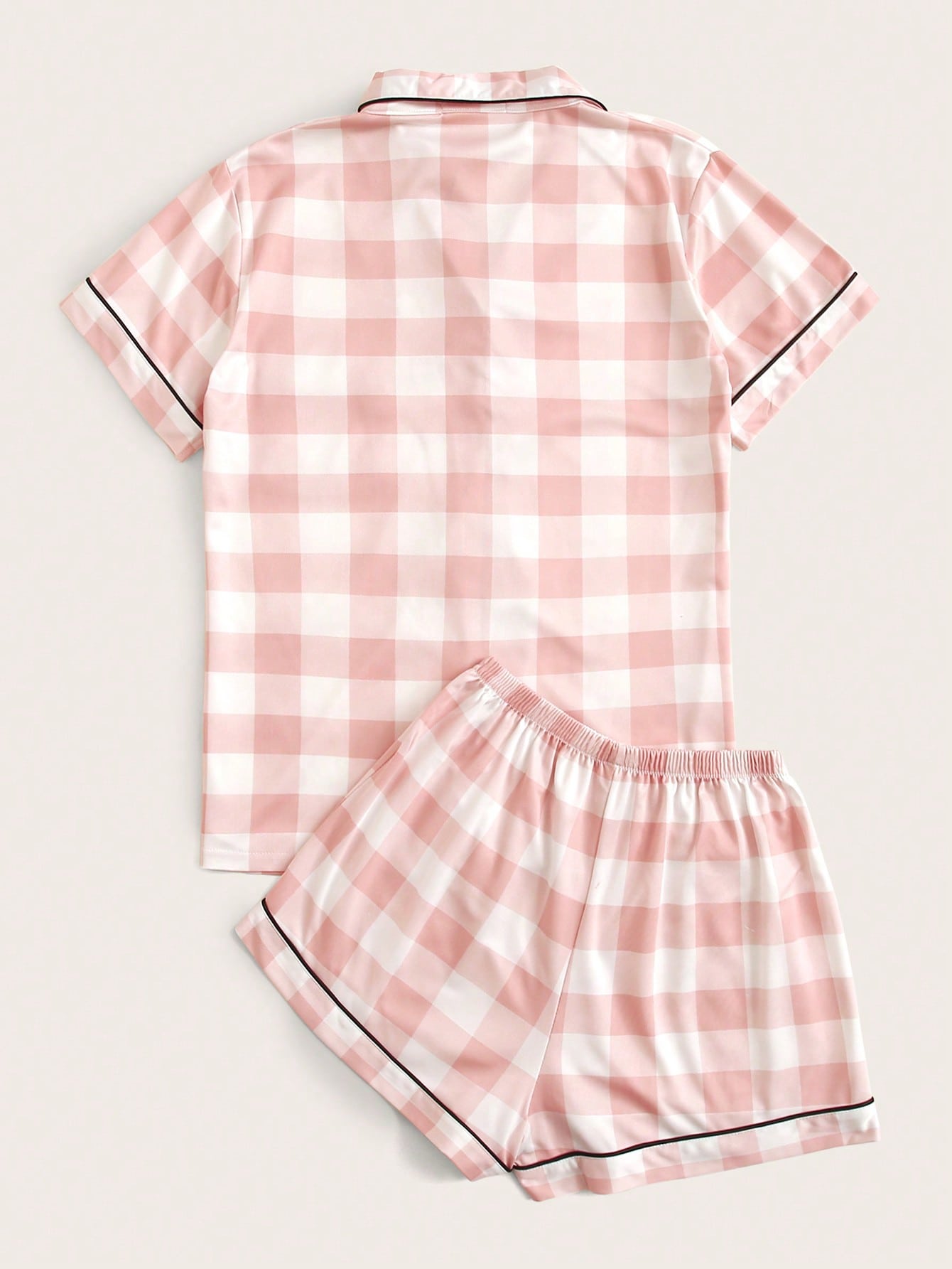 Pijama Feminino Curto Xadrez