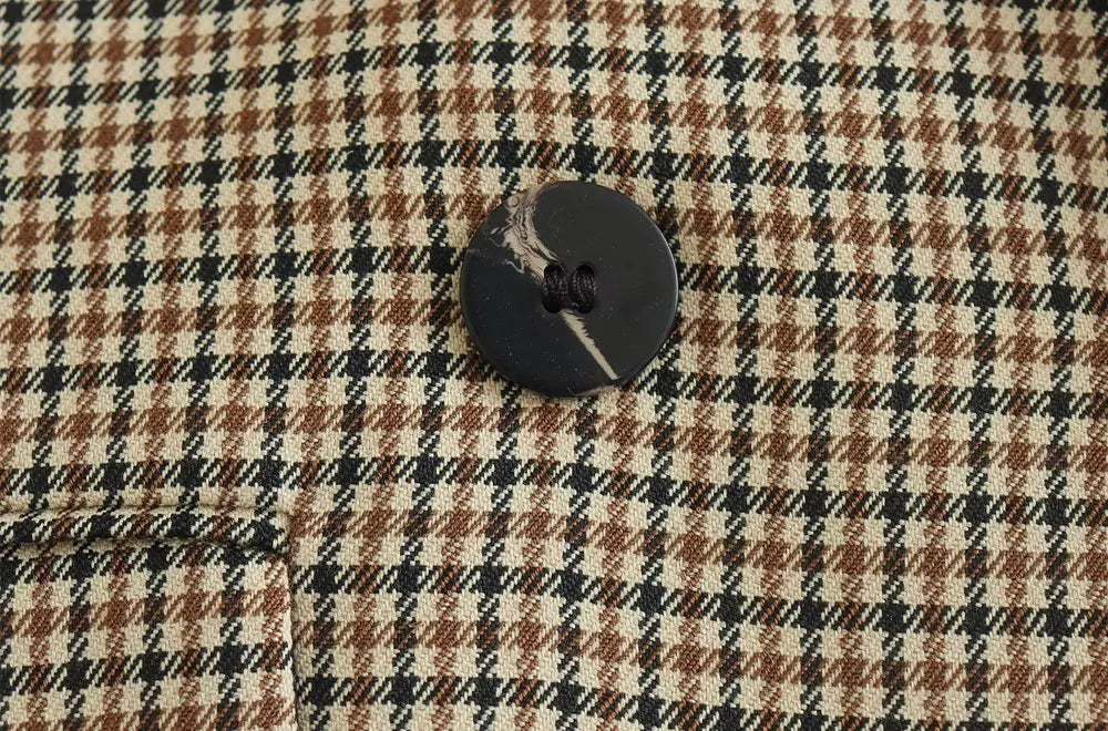 Blazer Feminino Alfaiataria Xadrez