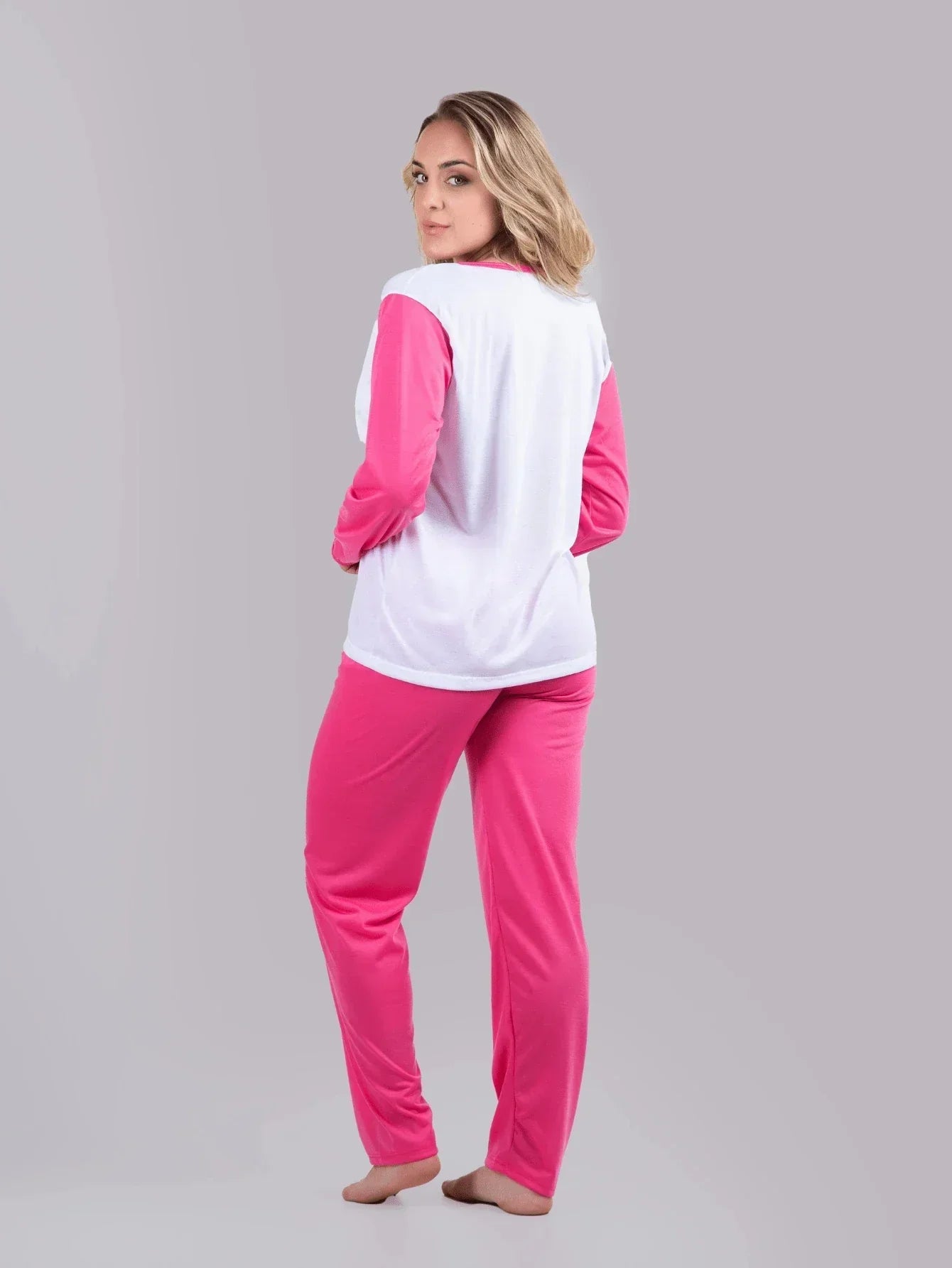 Pijama Feminino Longo para Inverno Peluche