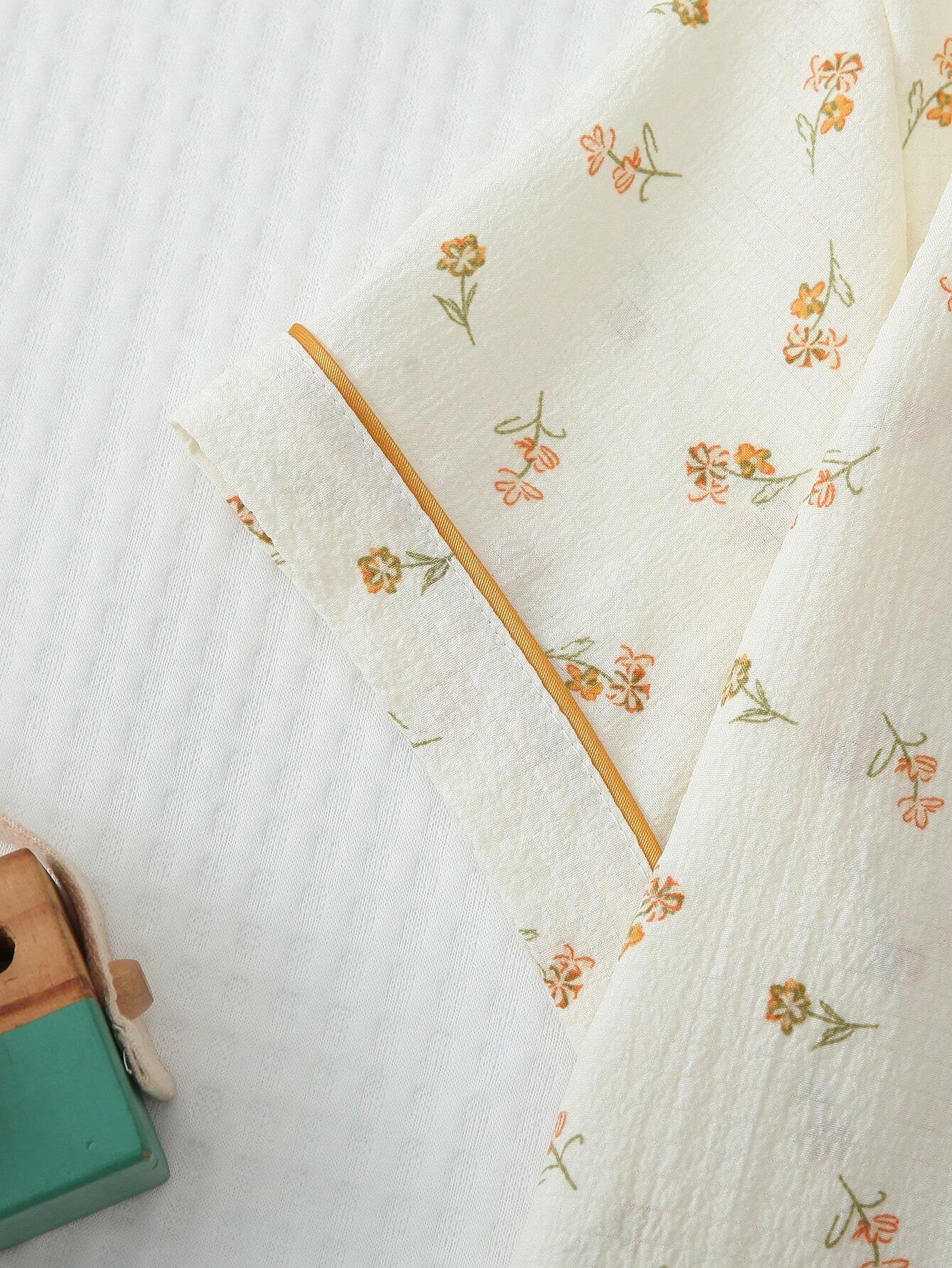 Pijama Feminino Curto Short e Blusa Damasco