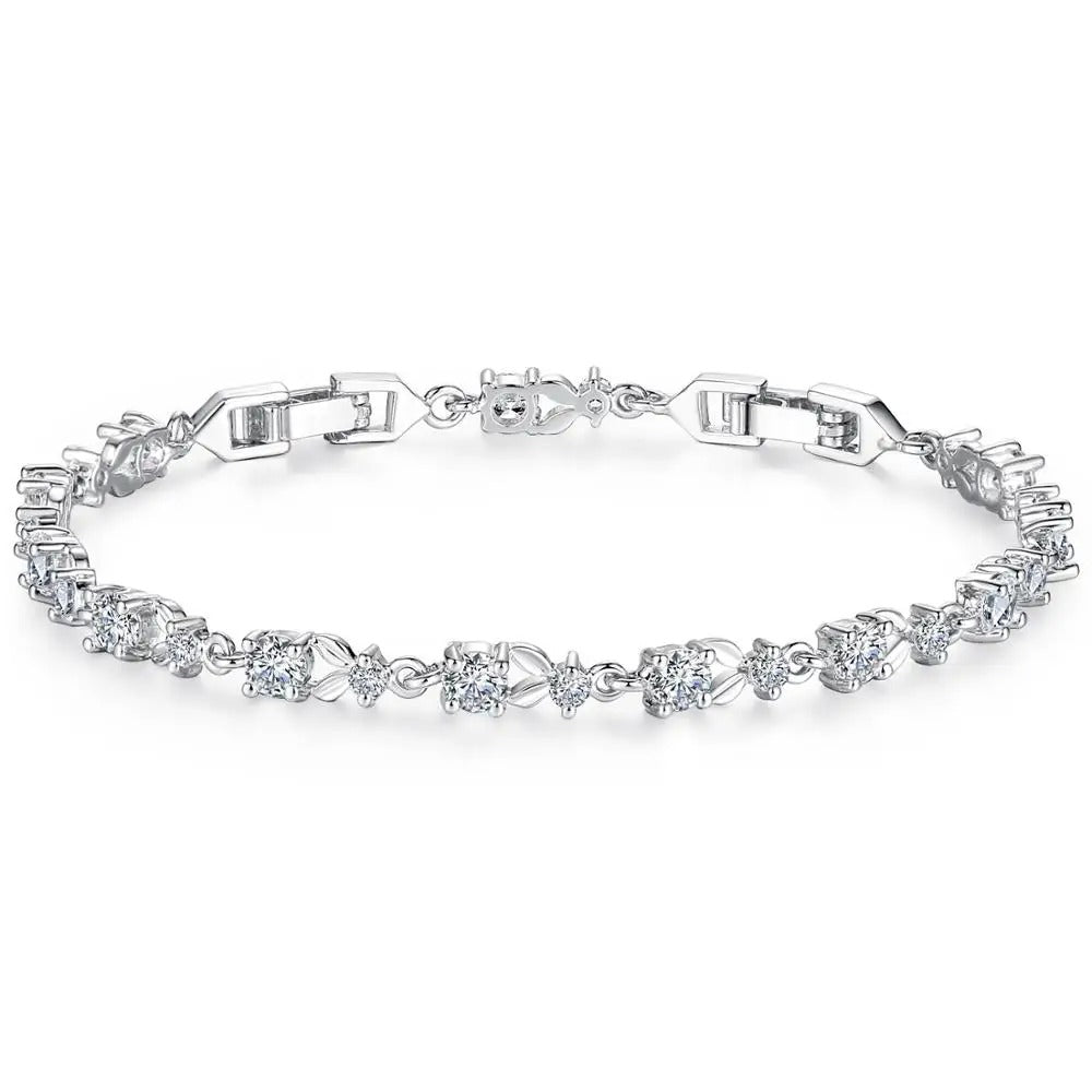 Pulseira Feminina Zircônia