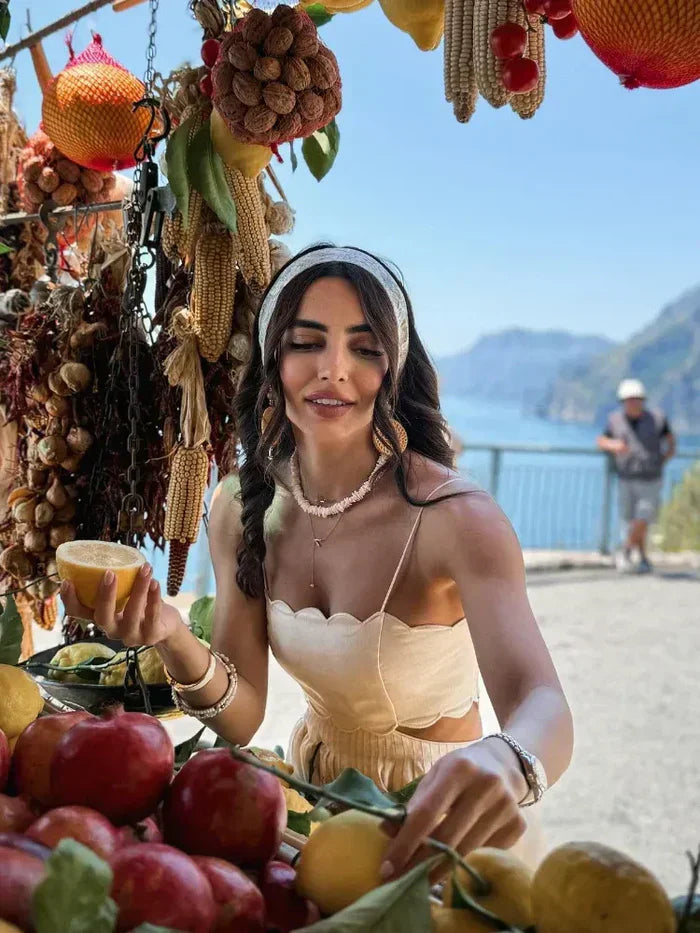 Vestido Feminino de Alças Estampado com Regulagem nas Costas