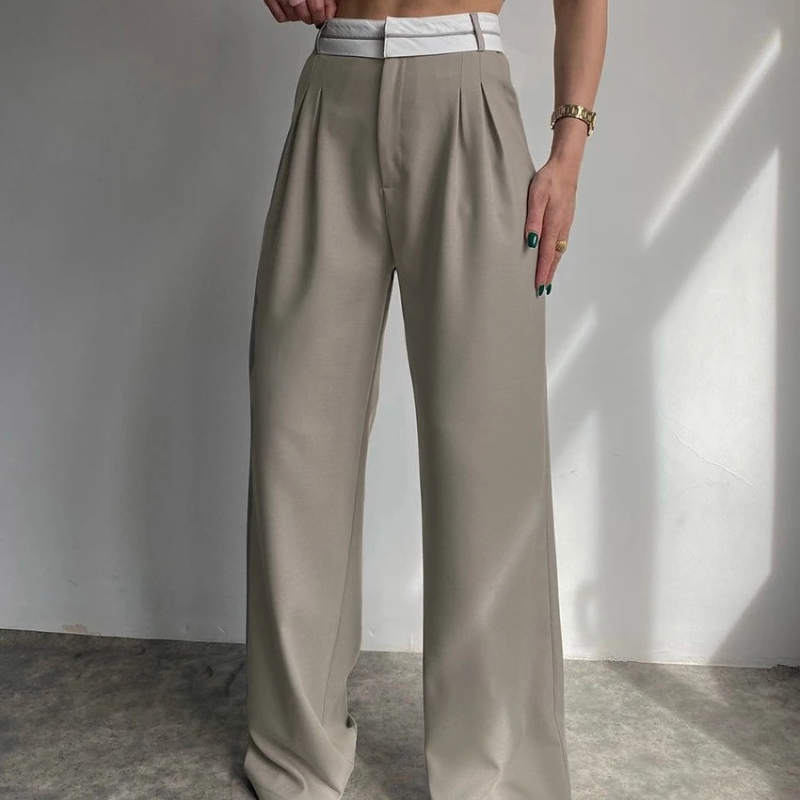 Calça Feminina Reta de Cintura Alta