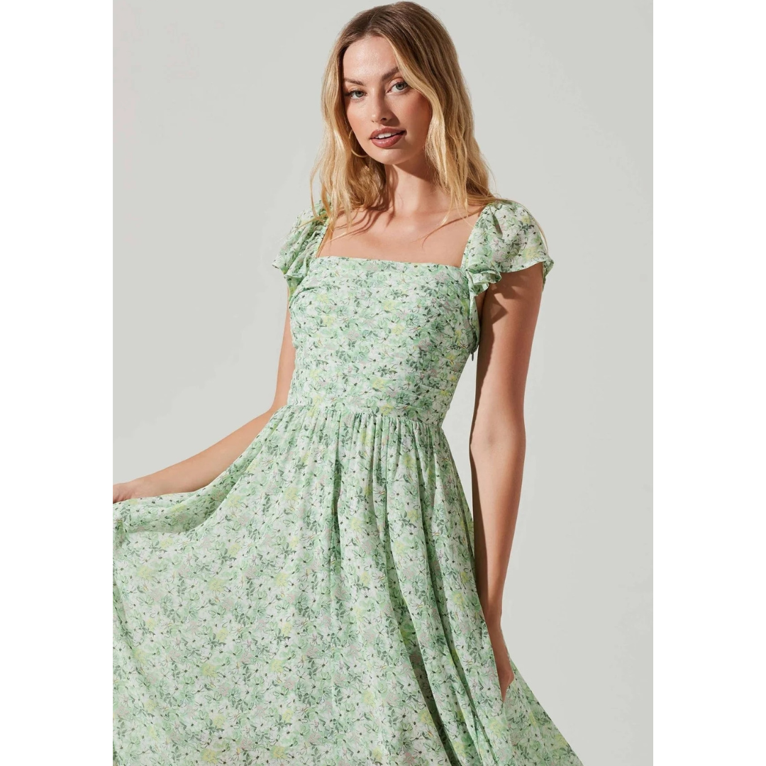 Vestido Midi Linda + Colar Lacy Brinde