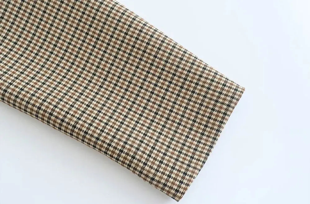 Blazer Feminino Alfaiataria Xadrez