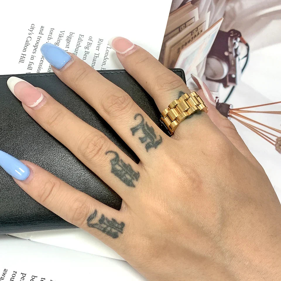 Anel Aro Banhado em Ouro 18k