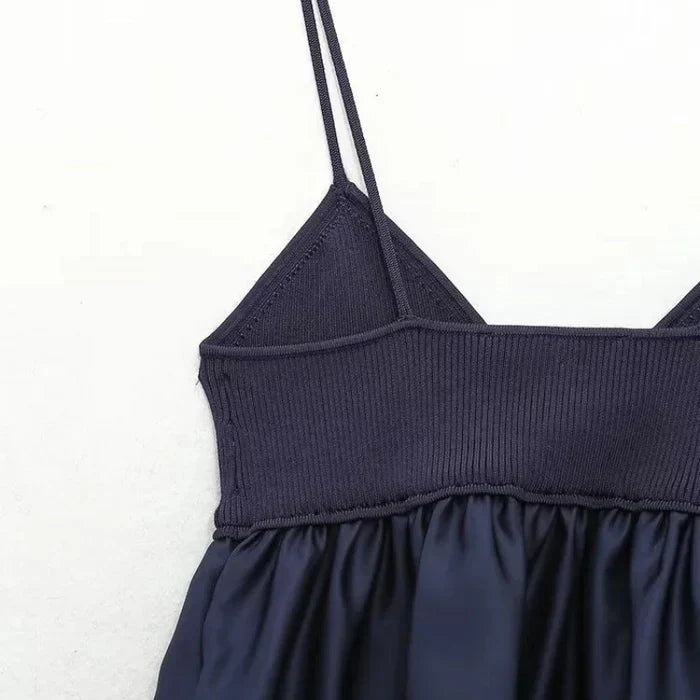 Blusa Feminina Plissada Azul Bata