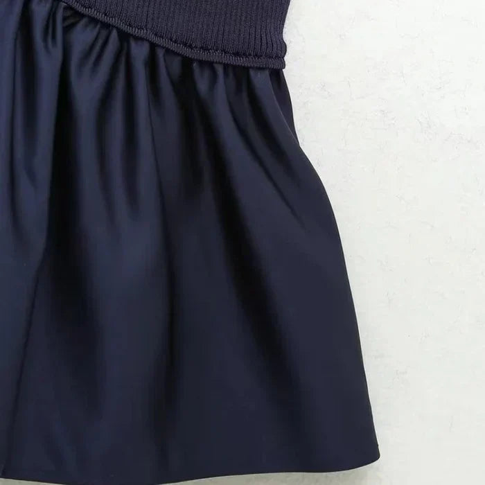 Blusa Feminina Plissada Azul Bata